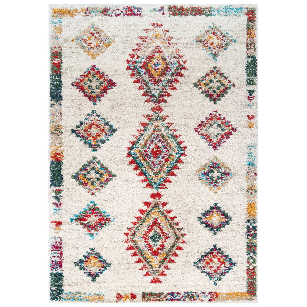 Celeste Neroli Multi Colour Diamond Bedroom Rug – loomedhome